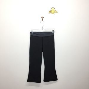 Lululemon cropped flare gray leggings 4 low rise